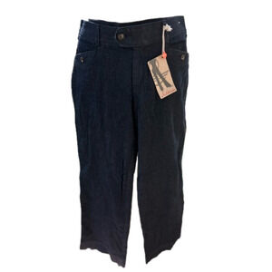 NEW Dockers Women’s Jeans Black Wash Size 10S Addison Denim Trouser Wide Leg